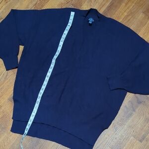 BLUE V Neck KNIT SWEATER Super Soft SIZE Large